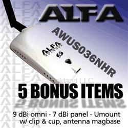 Alfa Combo AWUS036NHR +7 & 9 dBi+Magbase